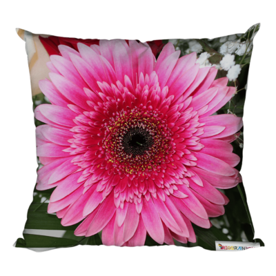 Foto-Kissen „Pink Gerbera“