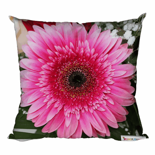 Foto-Kissen "Pink Gerbera"