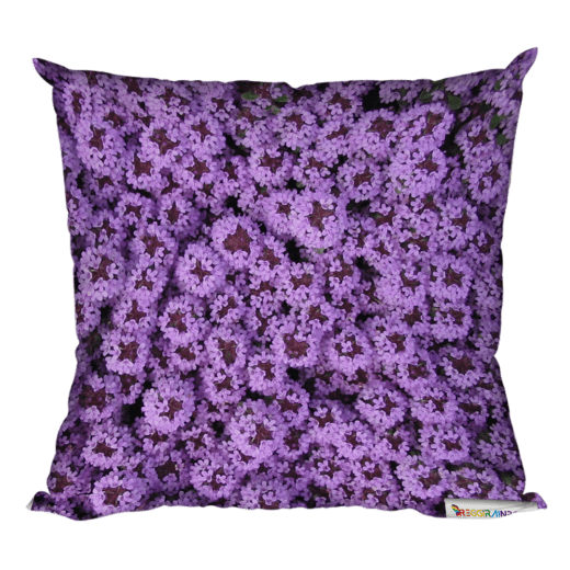 Foto-Kissen "Lila Blütenteppich"