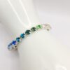 Kristall-Armband "RegenbogenZauber" silberfarben