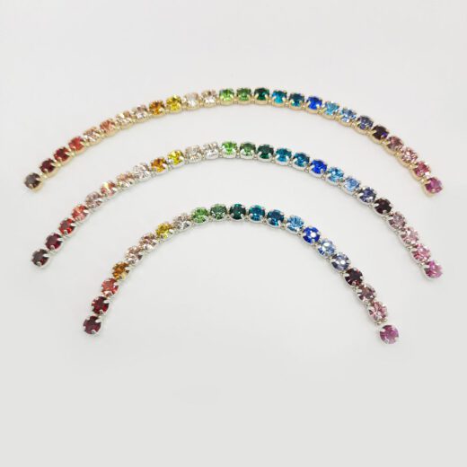 Kristall-Armband "RegenbogenZauber" silberfarben