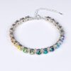 Kristall-Armband "RegenbogenZauber" silberfarben