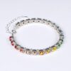 Kristall-Armband "RegenbogenZauber" silberfarben