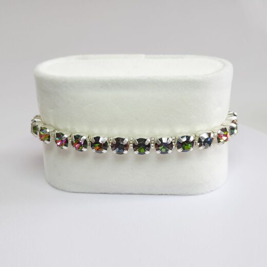 Kristall-Armband "BlumenZauber" silberfarben