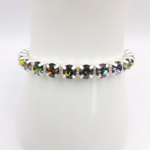 Kristall-Armband "BlumenZauber" silberfarben