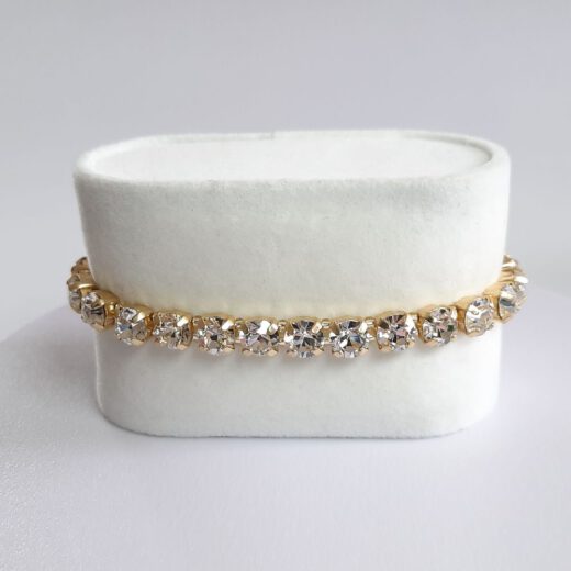 Kristall-Armband "SonnenZauber" goldfarben