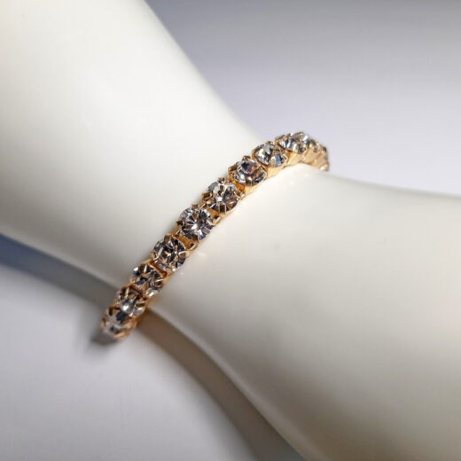 Kristall-Armband "SonnenZauber" goldfarben