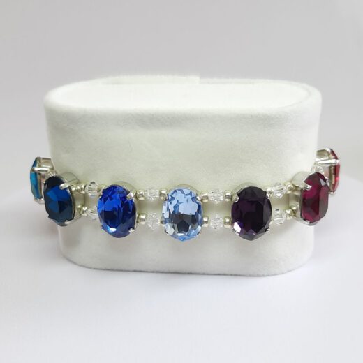 Armband "RegenbogenFantasie" silberfarben