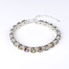 Kristall-Armband "BlumenZauber" silberfarben
