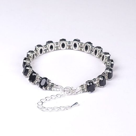 Armband "Ophelia NachtZauber" silberfarben