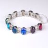 Armband "RegenbogenFantasie" silberfarben