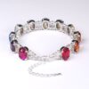 Armband "RegenbogenFantasie" silberfarben