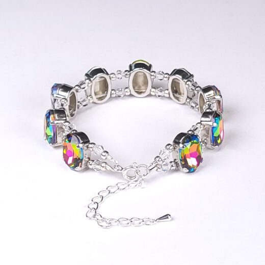Armband "BlumenZauberFantasie" silberfarben