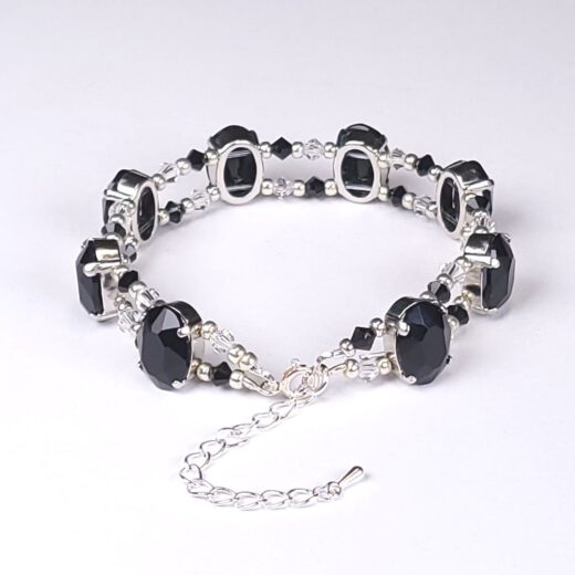 Armband "NachtZauberFantasie" silberfarben