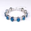 Armband "KristallFantasie Saphir" silberfarben