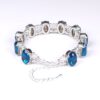 Armband "KristallFantasie Saphir" silberfarben