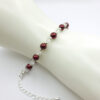 Perlen-Armband Pearl Effect Bordeaux