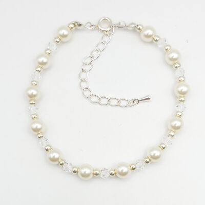 Perlen-Armband Pearl Effect Cream