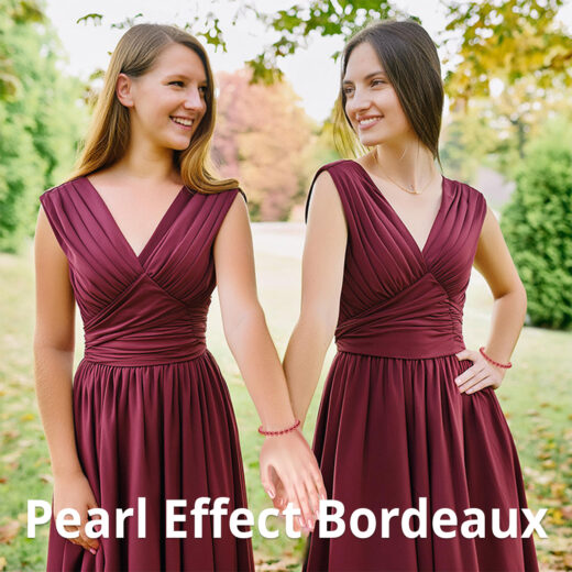 Bridesmaids Collection Pearl Effect Bordeaux