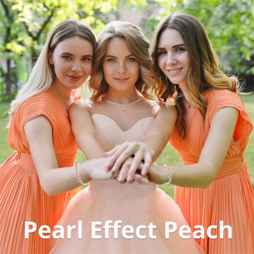 Bridesmaids Collection Pearl Effect Peach