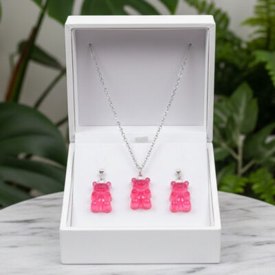 Gummibärchen-Schmuckset „Kirsch“