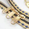 Reißverschluss Schlüsselband gold-blau