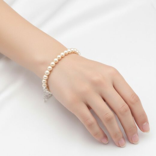 Perlen-Armband Pearl Effect Cream