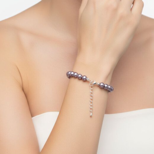 Perlen-Armband Pearl Effect Lavender