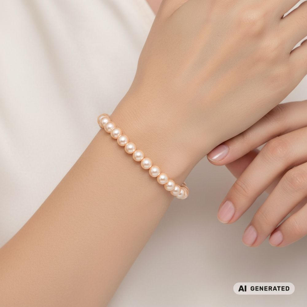 Perlen-Armband Pearl Effect Rosaline - KI-generiert