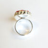 Wunsch-Ring Rubin silberfarben