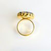 Wunsch-Ring Smaragd goldfarben