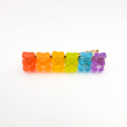 Haarspange aus bunten Gummibärchen