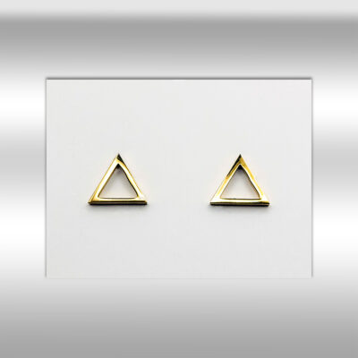 Edelstahl-Ohrstecker „Triangel“ goldfarben