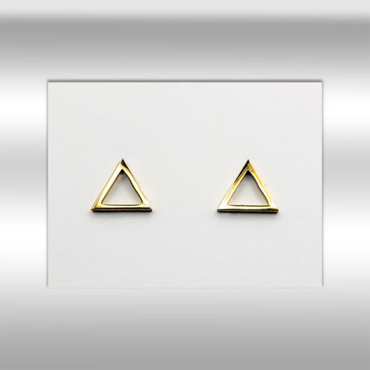Edelstahl-Ohrstecker Triangel gold