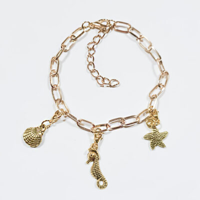 Charm-Armband „Golden Ocean „