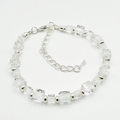Crystal Cube Armband „Bergkristall“