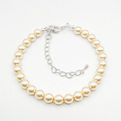 Perlen-Armband Pearl Effect Cream