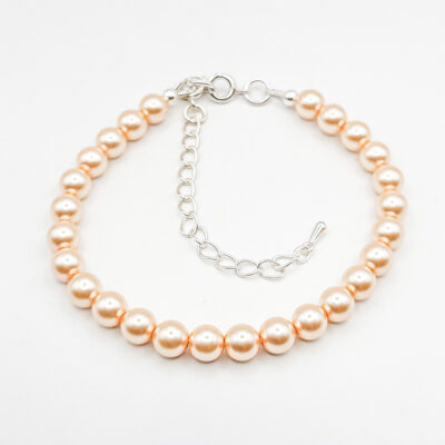Perlen-Armband  Pearl Effect Peach