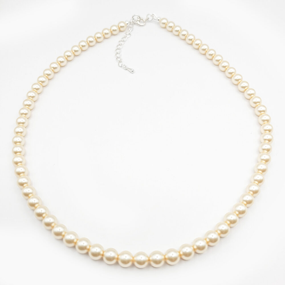 Perlen-Kette Pearl Effect Cream