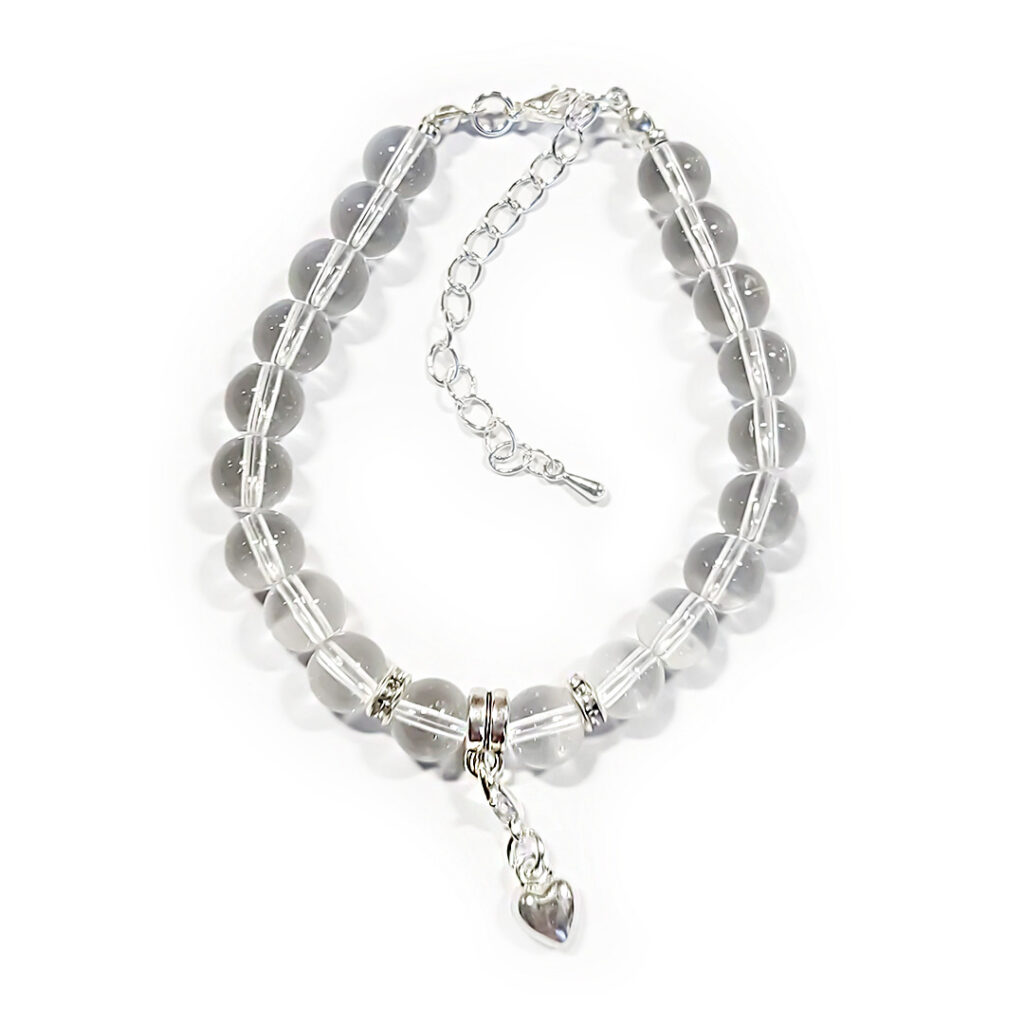 Naturstein-Armband „Bergkristall“ 8mm