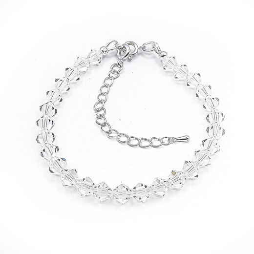 Kristallperlen-Armband "Morgentau" 6mm