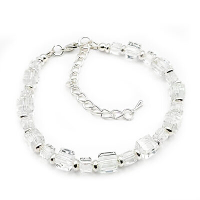 Crystal Cube Armband „Bergkristall“