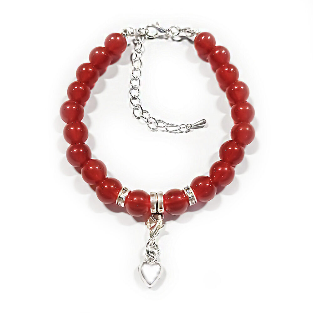 Naturstein-Armband "Karneol" 8mm