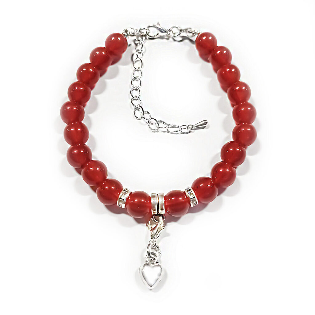 Naturstein-Armband „Karneol“ 8mm