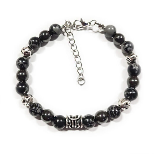 Naturstein-Armband "Obsidian" 8mm