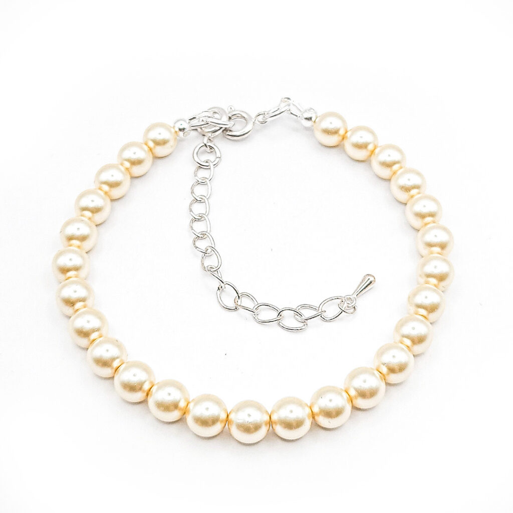 Perlen-Armband Pearl Effect Cream