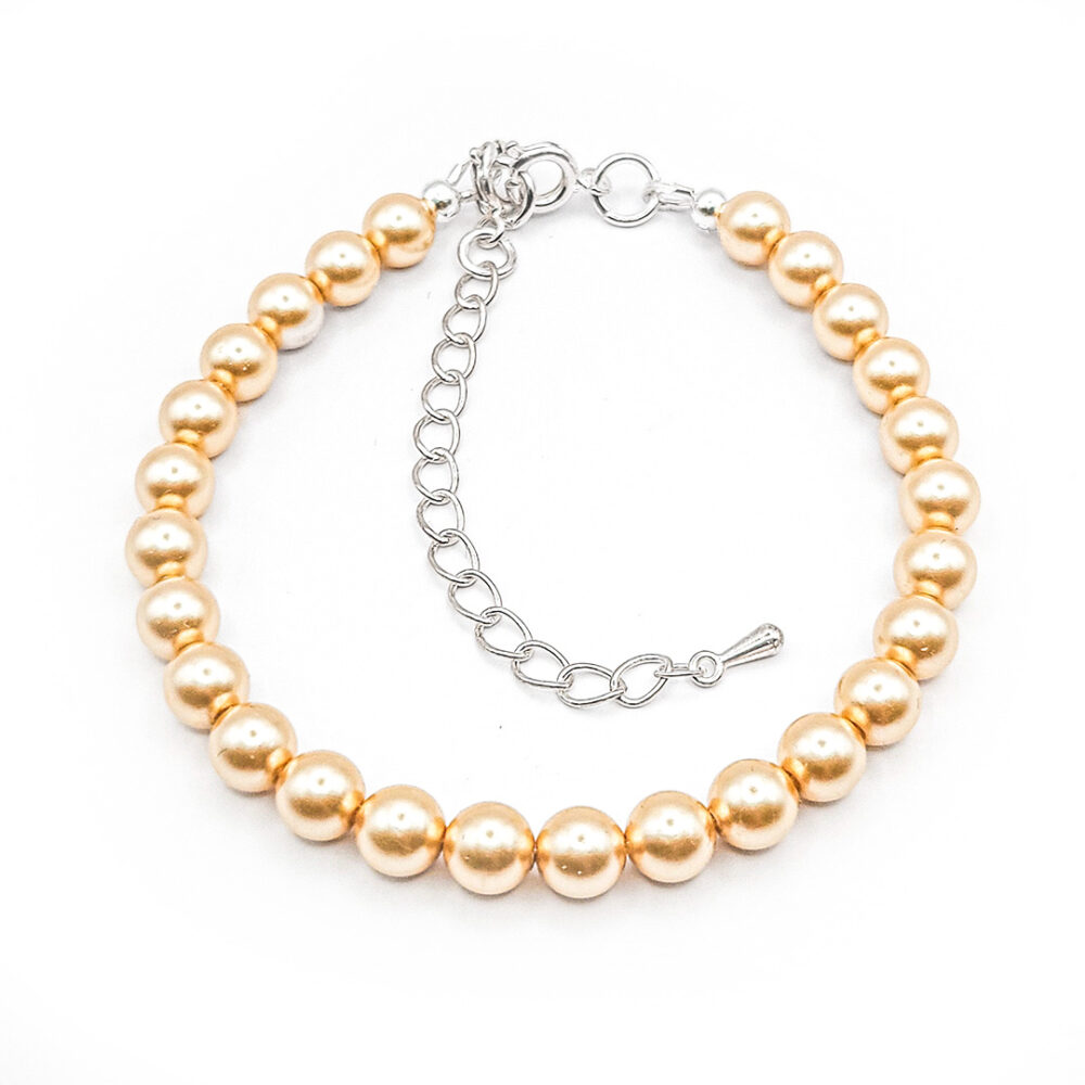 Perlen-Armband Pearl Effect Gold