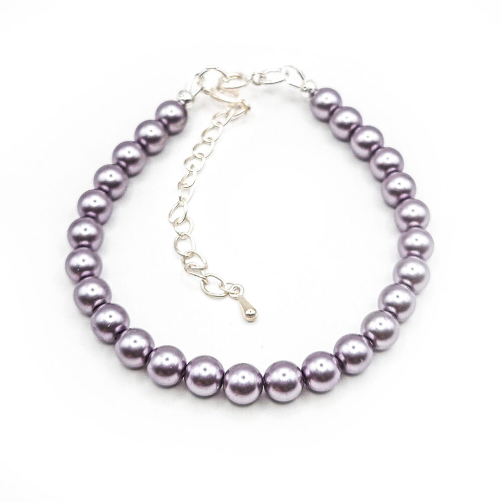 Perlen-Armband Pearl Effect Lavender