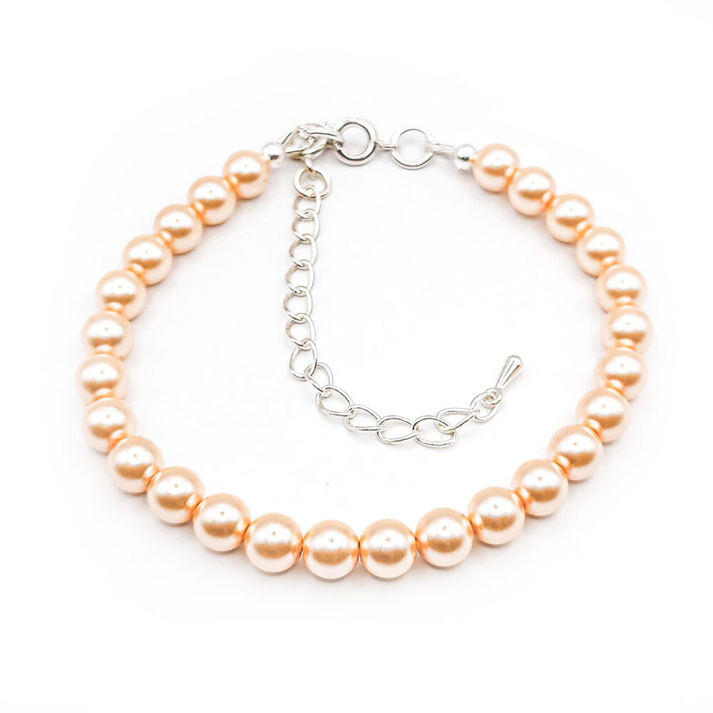 Perlen-Armband  Pearl Effect Peach