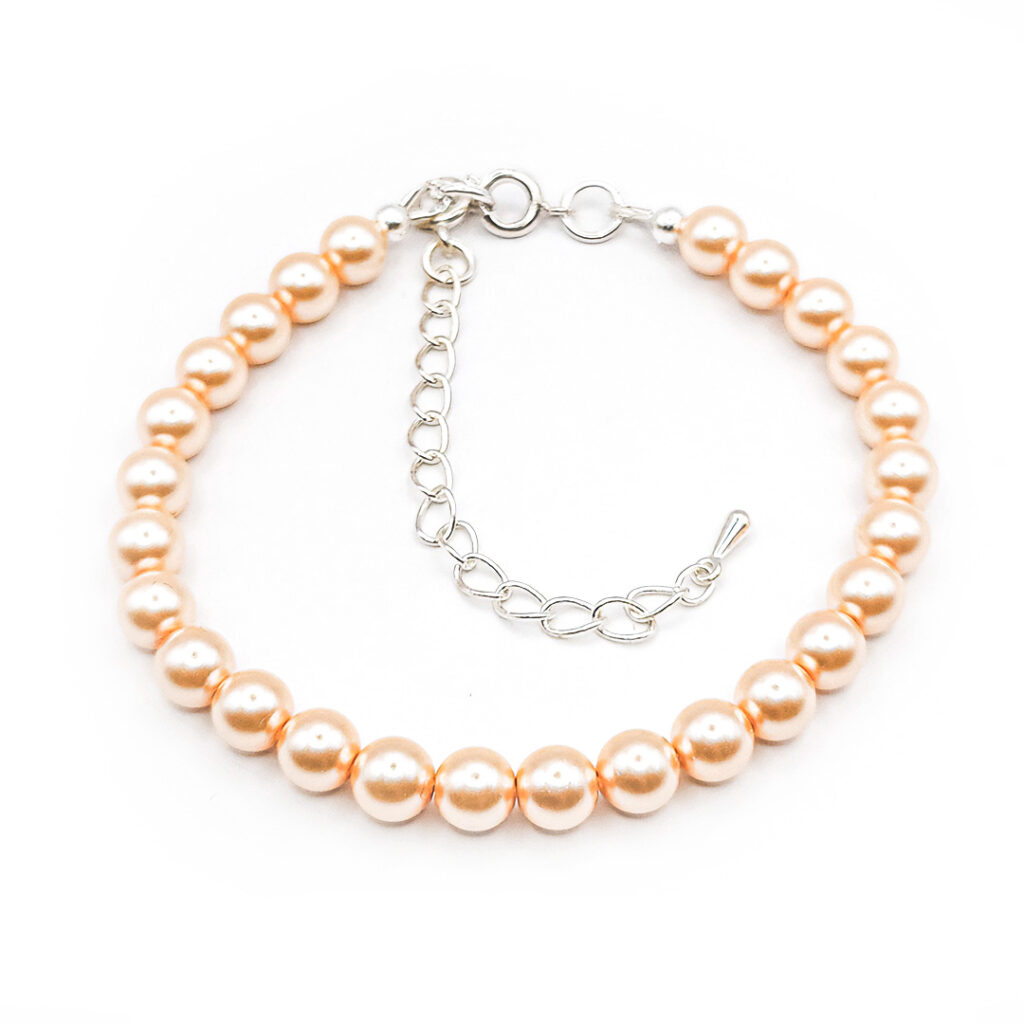 Perlen-Armband  Pearl Effect Peach